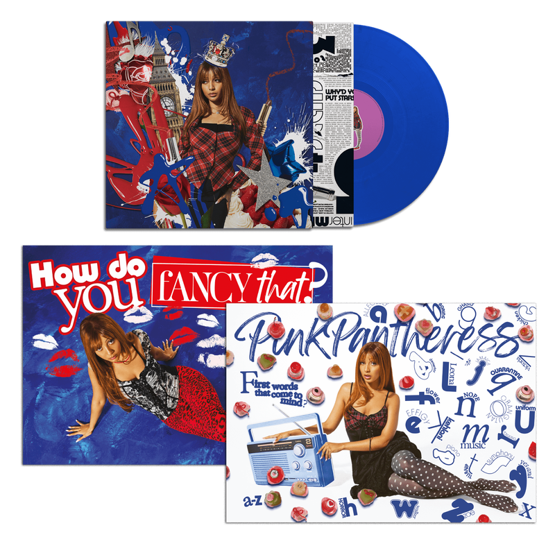 'Fancy That' Blue Vinyl & Poster Set Bundle