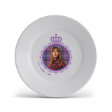 Never Met a British Girl Plate White