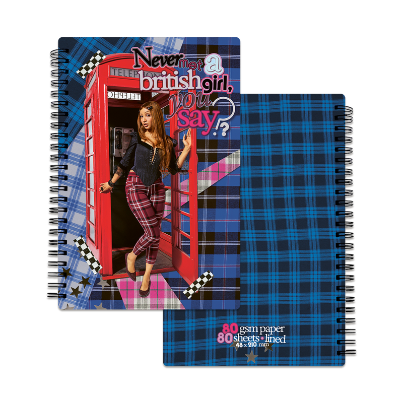 Never Met a British Girl Notebook