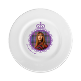 Never Met a British Girl Plate White